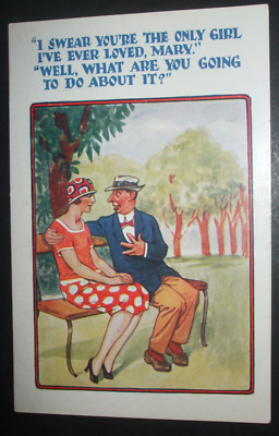 Alter Comic SAUCY FLAPPER LADY ONLY GIRL ICH HABE JEMALS GELIEBT, WAS DU DAGEGEN TUST
