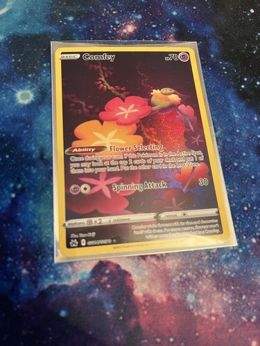 Comfey Card Comfey GG14/GG70 Full Art Holo Rare Crown Zenith Foil Pokemon Card Mint ...