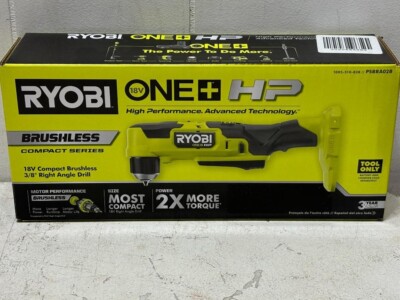 RYOBI HP 18V Brushless 3/8in Right Angle Drill (Tool Only) #1539