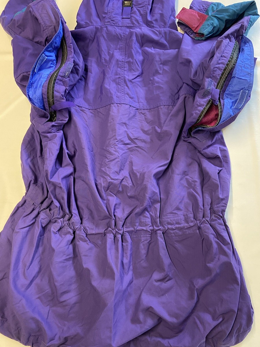 Womens PATAGONIA Purple Vintage 90s Lined 1/4 Zip Nylon Womens PATAGONIA Purple Vintage 90s Lined 1/4 Zip Nylon