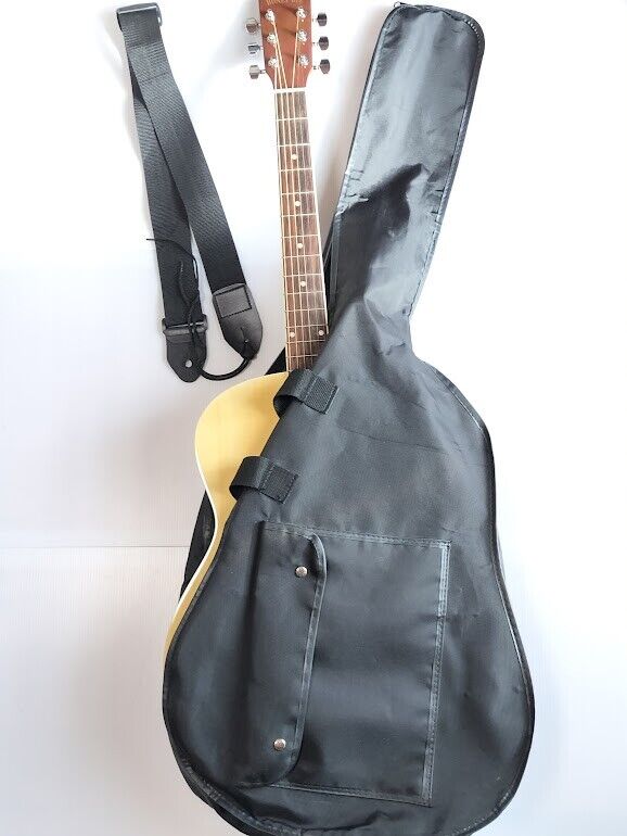 Super beautiful item! HONEY BEE acoustic guitar F-15N with Super beautiful item! HONEY BEE acoustic guitar F-15N with