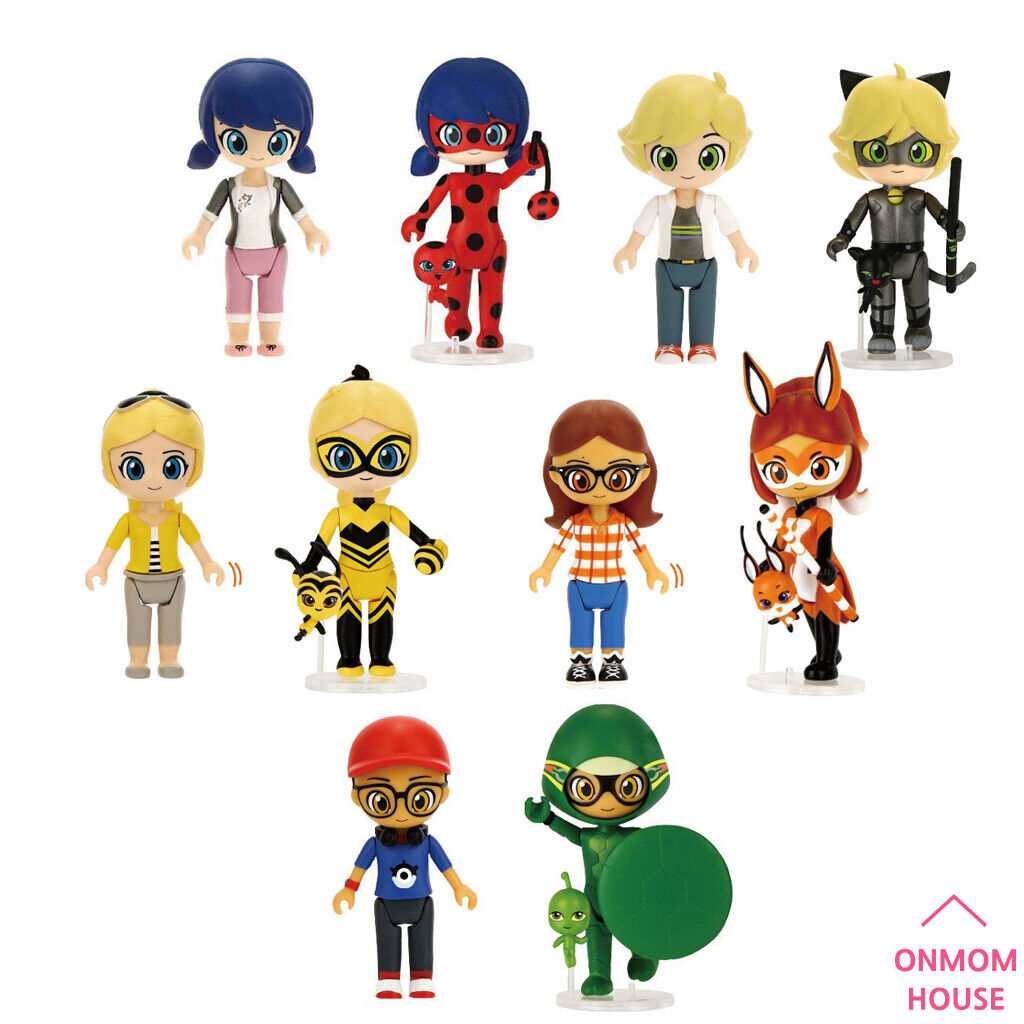 Miraculous Ladybug Character Figure Doll Cat Noir Rena Rouge Queen Bee