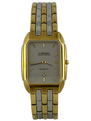 Cathay Pacific Cathay Uhr Herren Mens Watch Hugo Boss Uhr Chronograph Gold  1513498 Boss Navigator