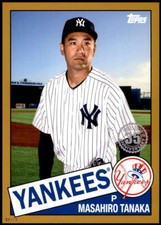 Masahiro Tanaka 2020 Topps 1985 35th Anniversary Series 2 5x7 Gold #85TB-28 8/10