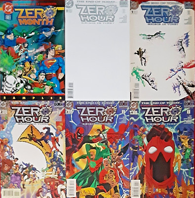 ZERO HOUR : CRISIS IN TIME  COMPLETE SET #4-0  DC UNIVERSE EVENT  1994  NICE!!!