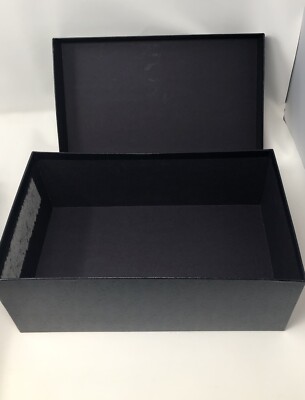Authentic Prada Milano Black/Navy with Silver Logo Empty Shoe Box