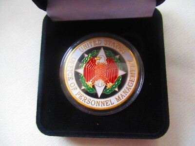 United States Office of Personnel Management challenge coin w/ Presentation Box
