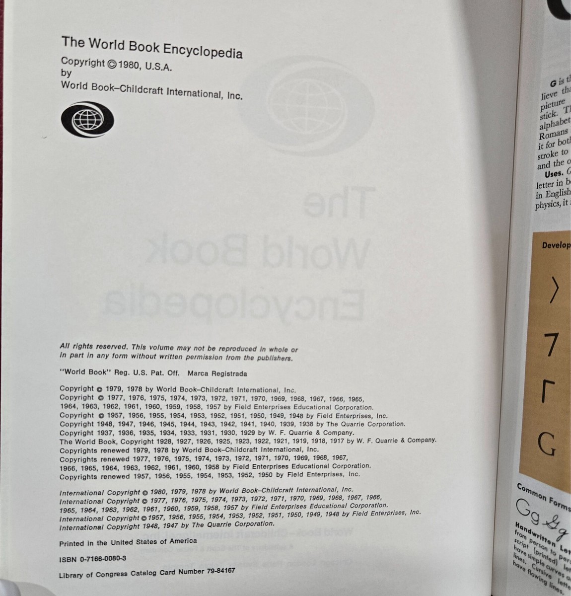 The World Book Encyclopedia Set 1980 Edition Worldbook Childcraft