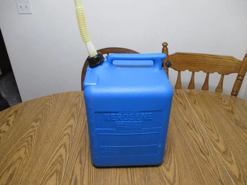 MIDWEST PLASTIC VENTED PRE-BAN KEROSENE KEROSINE FUEL CAN JUG 5 GAL. GALLON