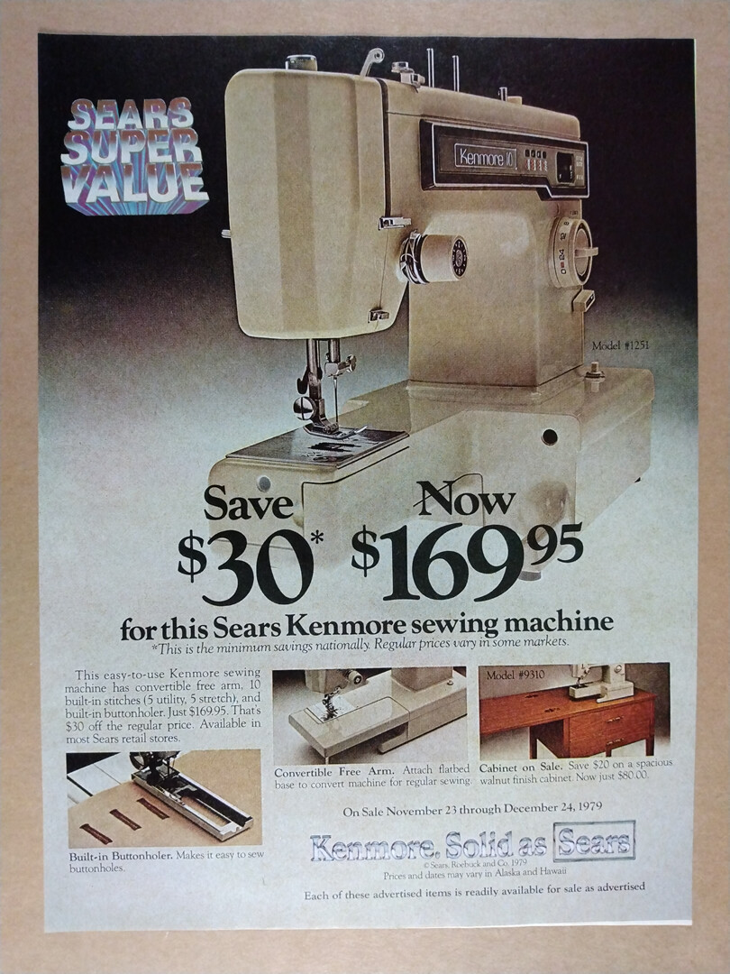 Kenmore Sewing Machine Cabinet