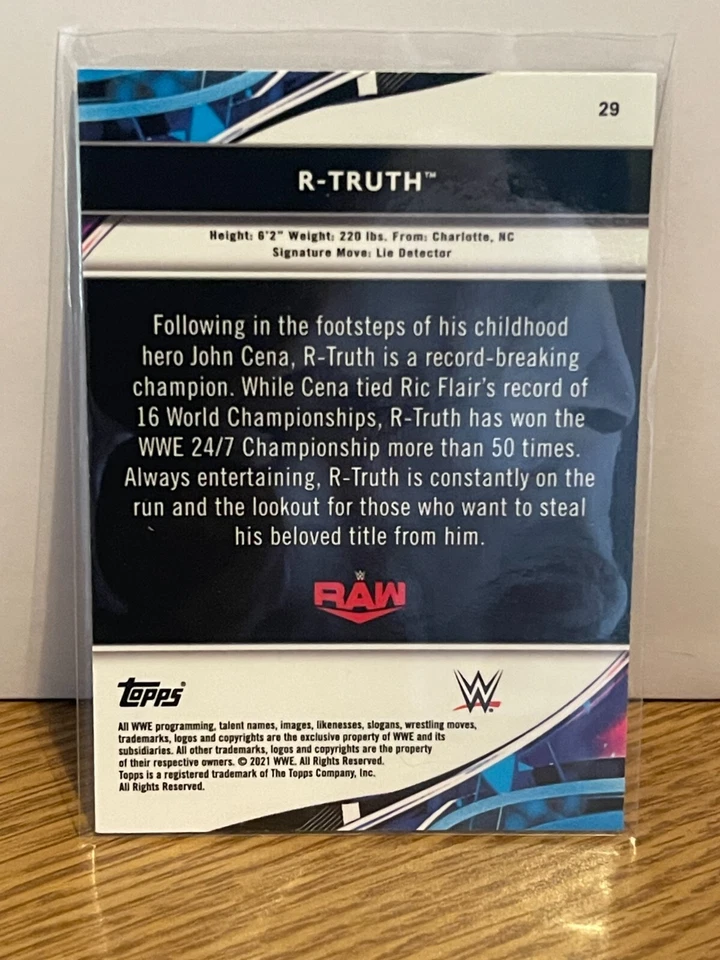 2021 Topps Finest WWE RAW #29 R-TRUTH - Image 2 of 2