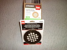 Oatey 420044 Universal snap-tite Shower Strainer polished brass