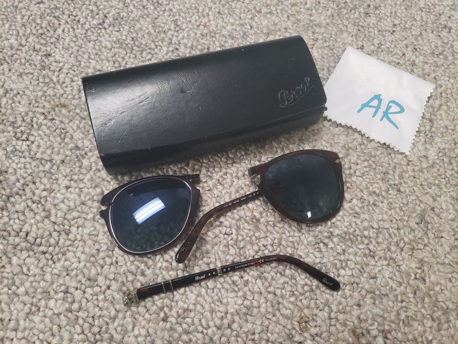 Persol 714SM Havana Polarized Blue McQueen Special Sunglasses 24