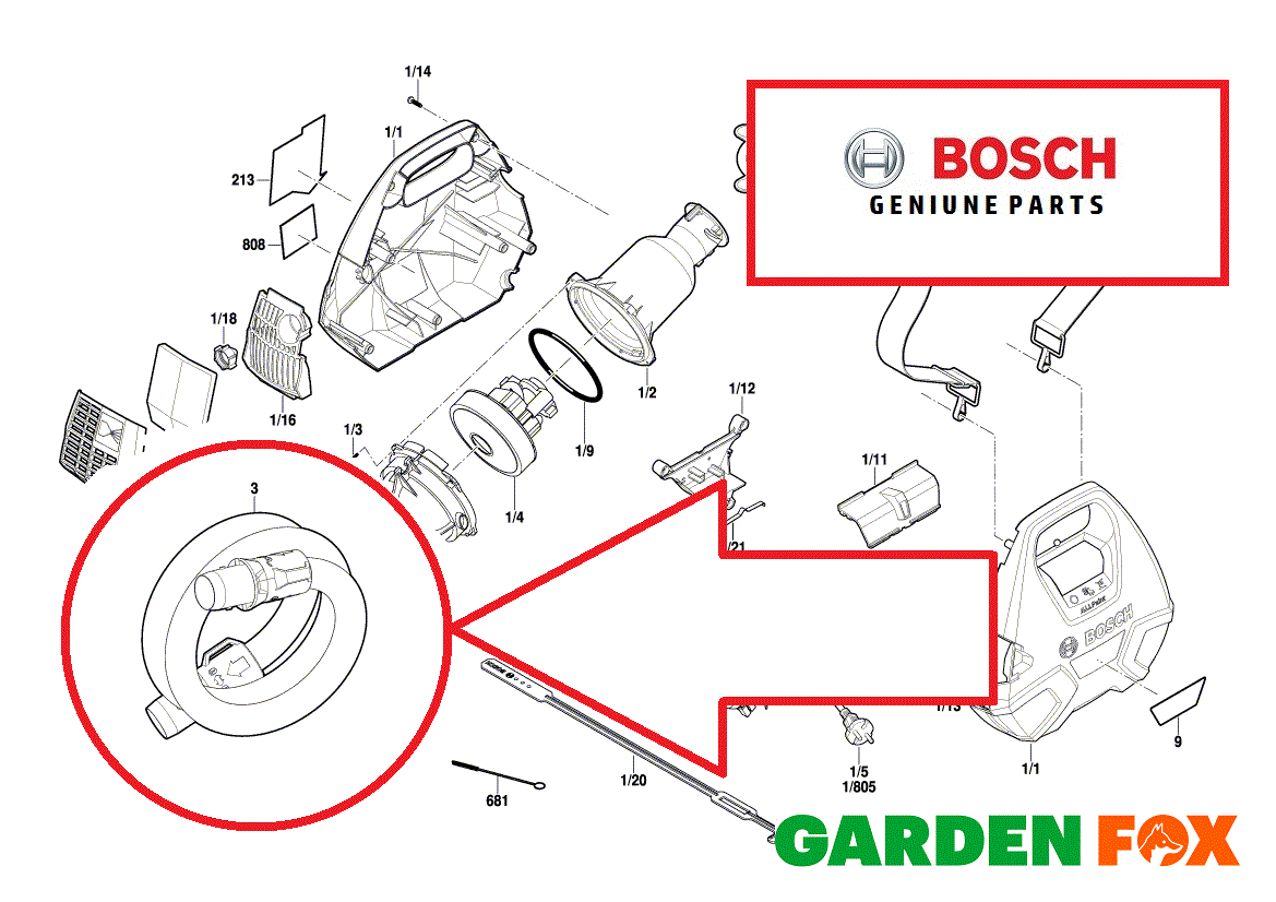 Image of Bosch PFS 3000-2 hose