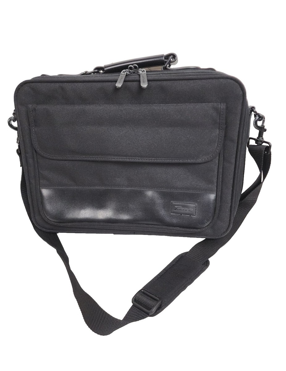 Targus Computer Laptop Bag Briefcase Zippered Black Nylon OCN1 16