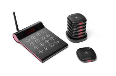 HENDI Restaurant Pager System Set mit 10 Pagern + Controller + Ladestation NEU