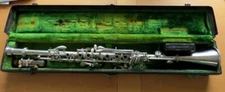 DEFECTIVE Vintage Buescher True Tone Silver Metal Clarinet wCase  NICE G3D