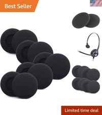 5 Pairs Memory Foam Ear Cushions for Office Headsets - Comfort  Noise Reduction
