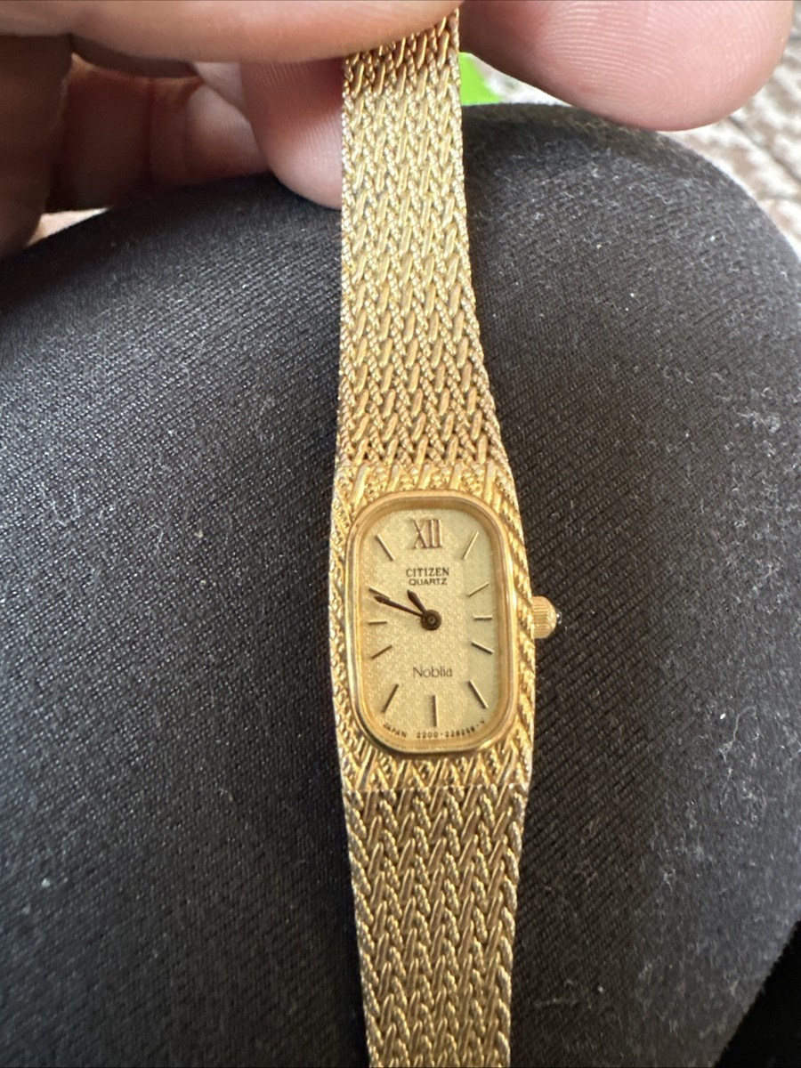 d*g様 NOBLIA クォーツ 腕時計 18K GOLD BEZEL Noblia Citizen Gold Plated Watch Vintage | eBay