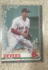2019 Topps Holiday - Rafael Devers #HW36 Metallic Snowflake