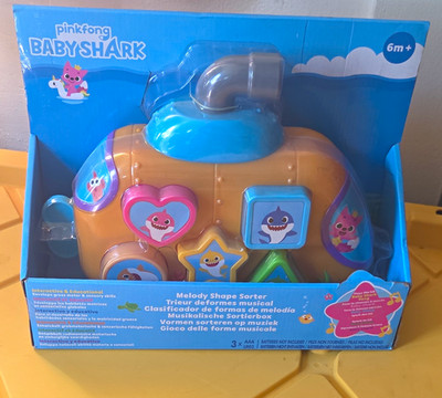 Pinkfong Baby Shark Melody Musical Shape Sorter Toy, Multicolor, 6m+