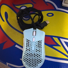 Glorious Model O Wired USB Optical Gaming Mouse 12000 DPI 6-Button White/Blue