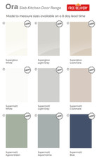 Matt Slab Replacement Kitchen Cupboard Doors & Drawer Fronts – Made to Measure