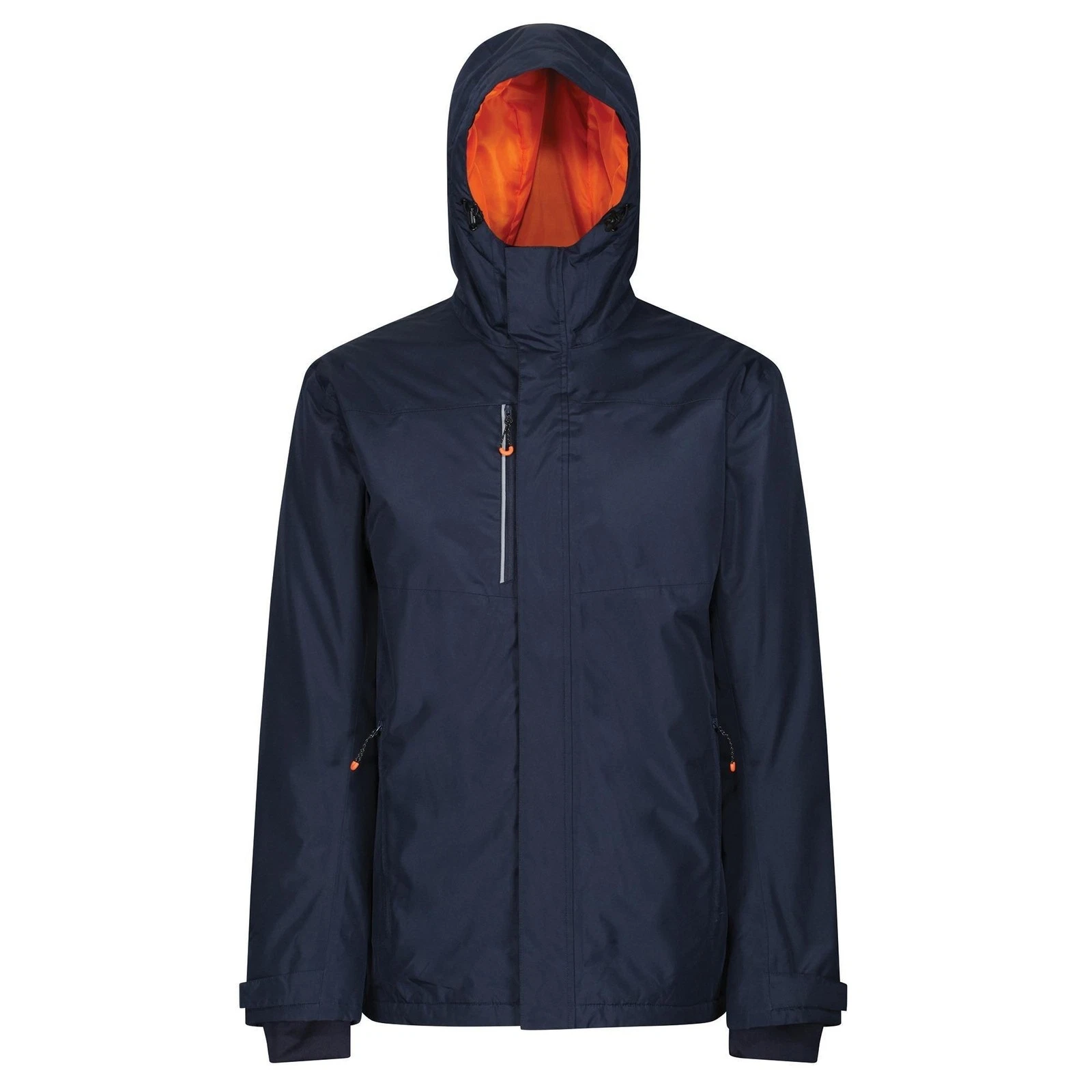 Regatta Thermogen navy men's waterproof heated quilted hooded jacket #TRA210