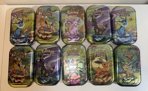 Prismatic Evolutions Mini Tin x10 (Free Shipping)
