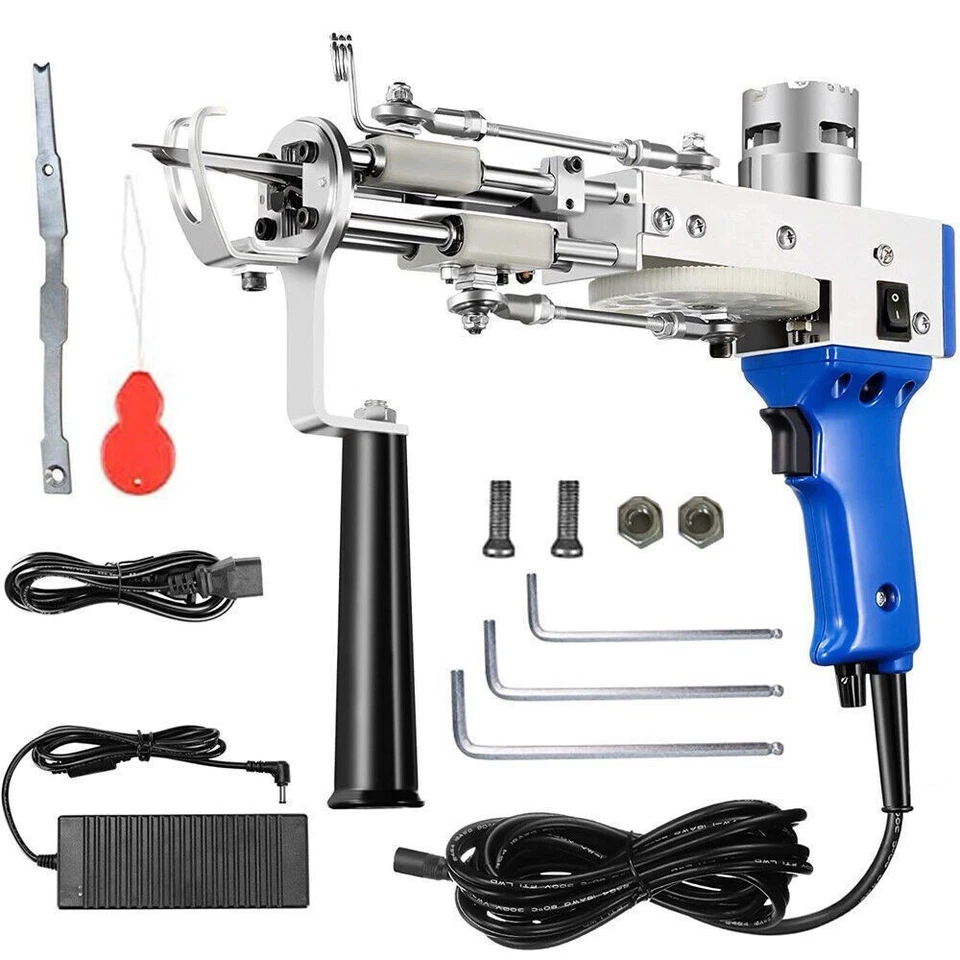 2In 1 Tufting Gun Cut and Loop Pile Electric Carpet Rug Weaving Knitting Machine - image 2 of 4