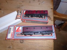 VINTAGE LIMA OO GAUGE L.M.S. PARCEL VAN 305358 & ONE OTHER PARCEL VAN BOXED