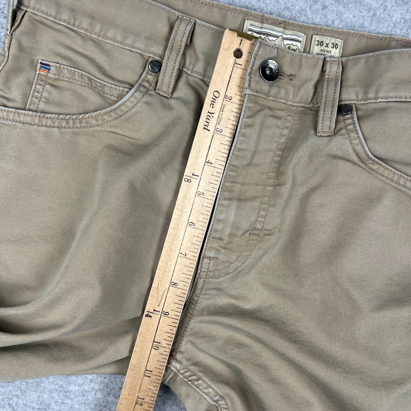 Patagonia Performance Twill Jeans Pants Iron Clad Straight 30x30 Beige Stretch thumbnail 7