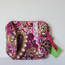 Vera Bradley Very Berry Paisley Medium Cosmetic Bag Makeup Lined New With Tags