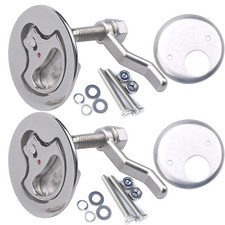 MX Boat Cam Latch Marine Hatch Latches Flush Pull Handle 2PCS | 316 Stainless...