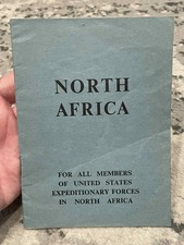 EARLY 1942 WW2 WWII Military US Expeditionary Forces Guide Book to North Africa