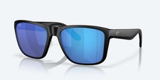 COSTA DEL MAR Los Alijos Sunglasses Matte Black w/ Blue Mirror Glass Lenses
