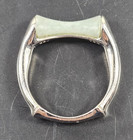 Vintage BBJ Sterling Silver Jade Band Ring Size 8.25 Weighs 5 Grams — photo 4