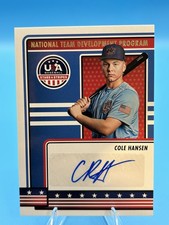 2023 USA Stars & Stripes Cole Hansen National Team Development Jersey Auto 
