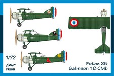 POTEZ 25 SALMSON 18 CMb (3 Décos) - AZUR-FRROM 1/72 PLASTIC KIT
