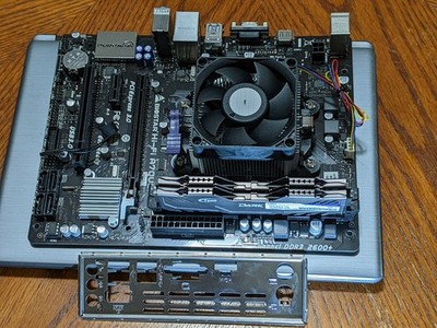 Biostar A70U3P HiFi matx motherboard w/AMD A7600 quad core cpu w/ 16 gigs memory