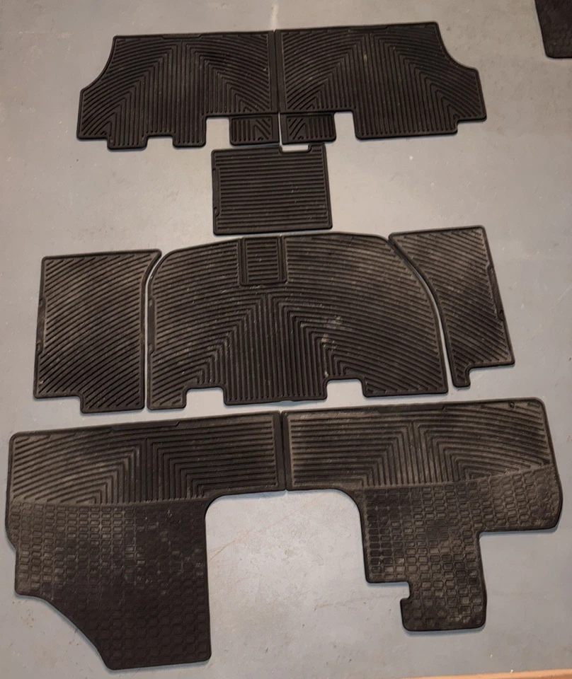 Juego completo de alfombrillas WeatherTech para todo tipo de clima para Honda Odyssey 2005-2010 negras Foto 3 de 4