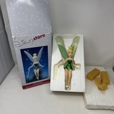 Disney Store Tink Tinkerbell Tree Topper Vintage 2002 Glitter Wings NO WAND RARE