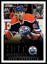 2013-14 Score Mark Arcobello Auto Edmonton Oilers #606