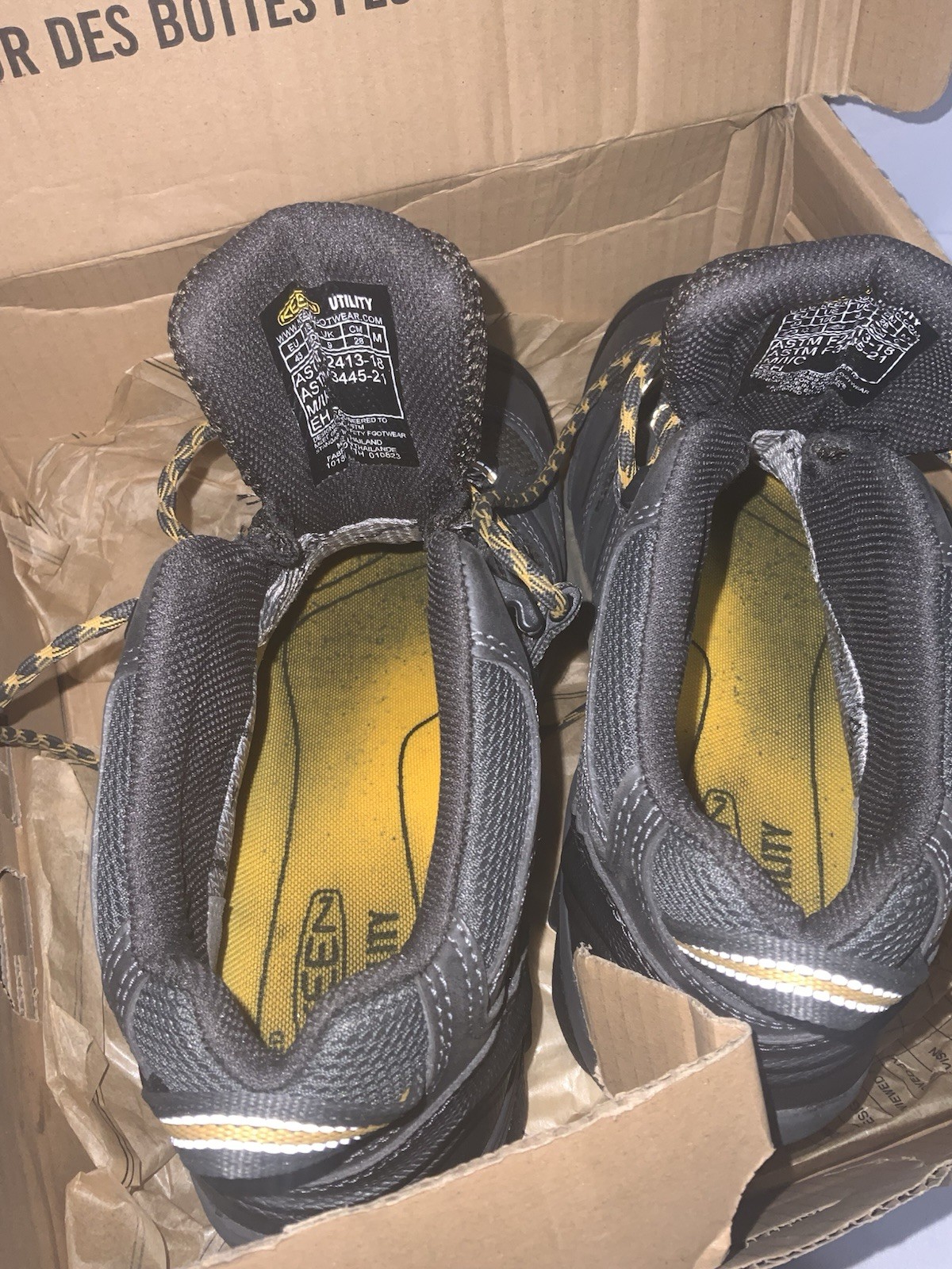 Scarpe KEEN Uomo Taglia 10D LANSING MID WP Punta Acciaio Impermeabili