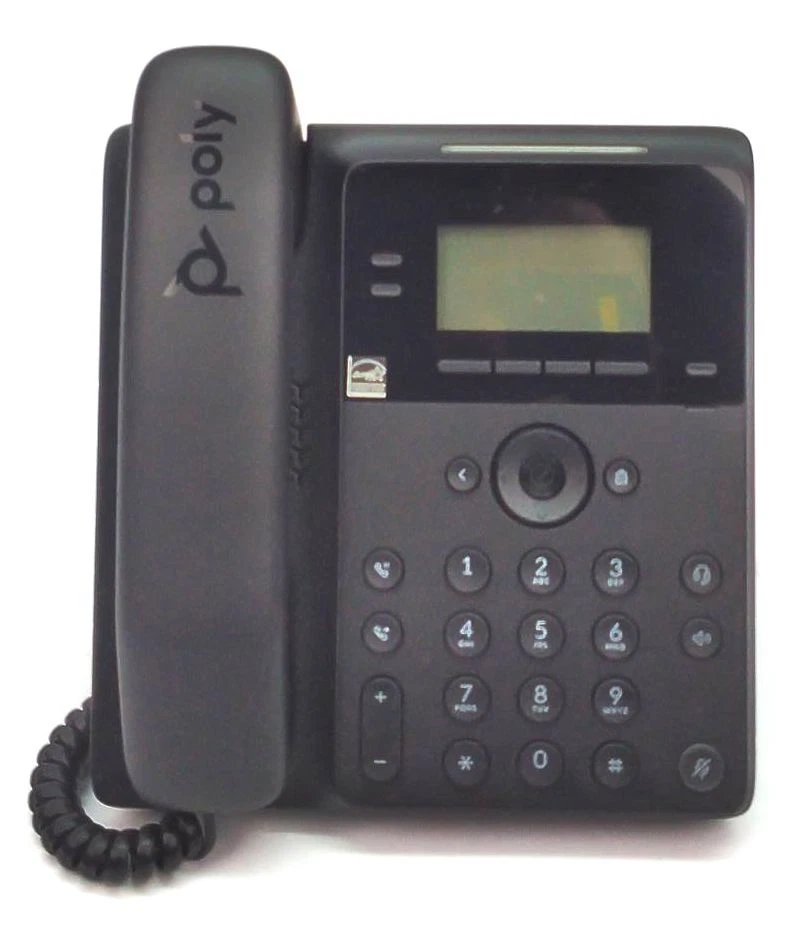 Polycom Edge B20 IP Phone 2-Line Desktop Wall Mountable PoE 2200-49805-025 - Image 3 of 4