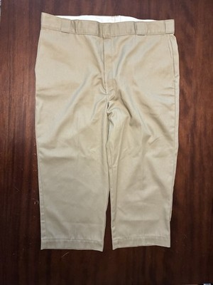 Vintage 80s Dickies 874 Made In USA Tan Work Pants 42x29