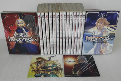 Fate/Apocrypha Manga Vol.1-16 Complete Set W/Illust Card by Akira Ishida - Japan