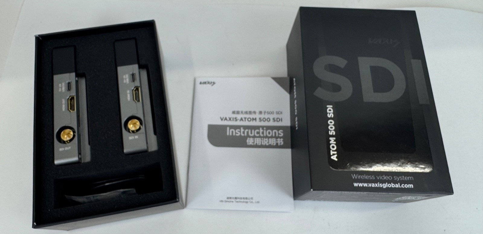 Vaxis ATOM 500 SDI Wireless Transmitter Receiver HD HDMI Image Transmission