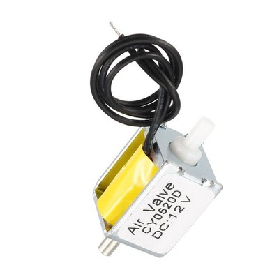 Miniature Solenoid Valve, 2 Way Normally Closed DC12V 0.2A Air Solenoid Valve