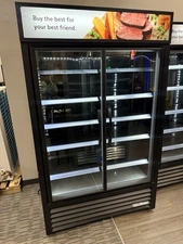 True "TVM-48SL-HC~VM01"  TVM Series Two Section Glass Door Merchandiser